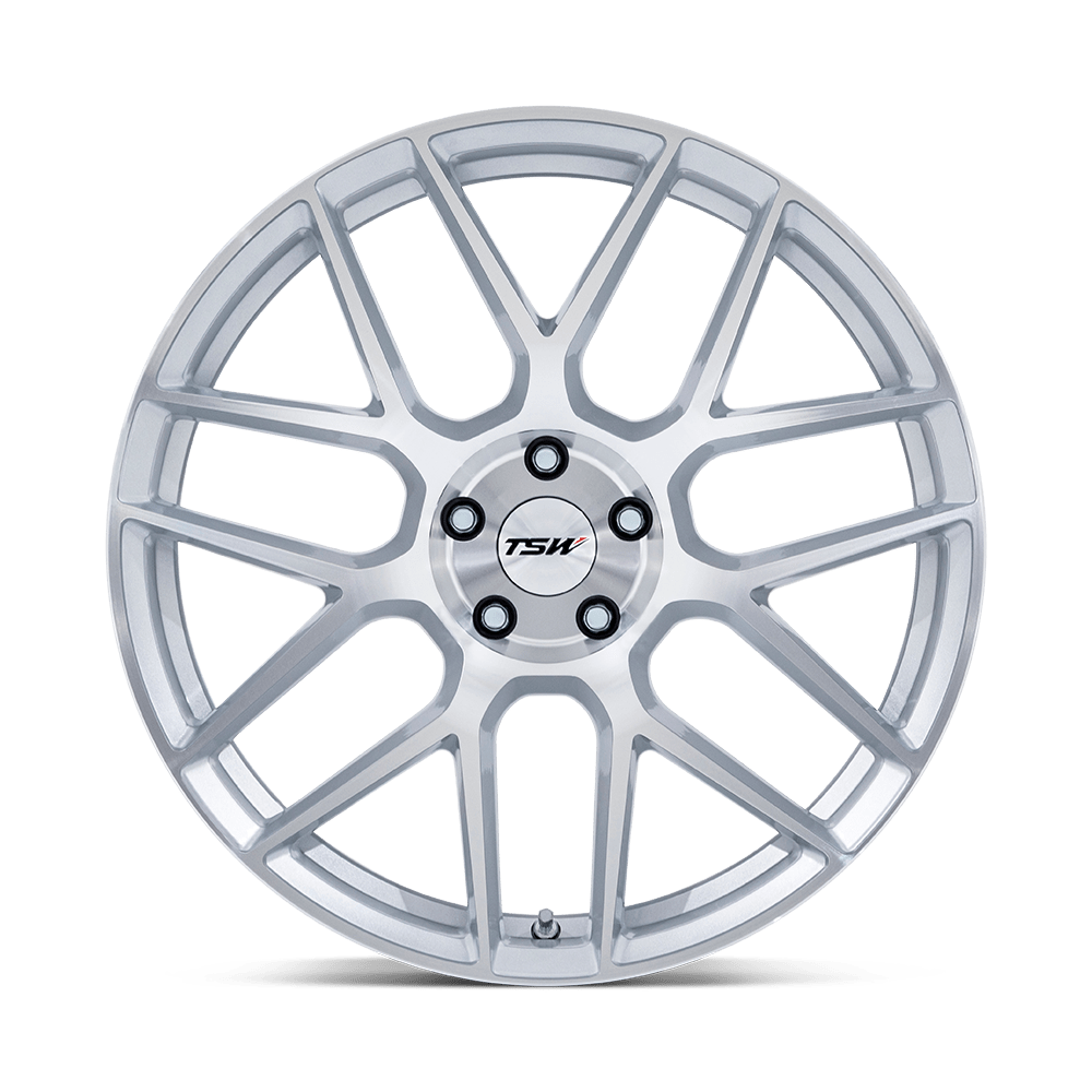 TSW Lasarthe Gloss Silver Machined wheel - view 3