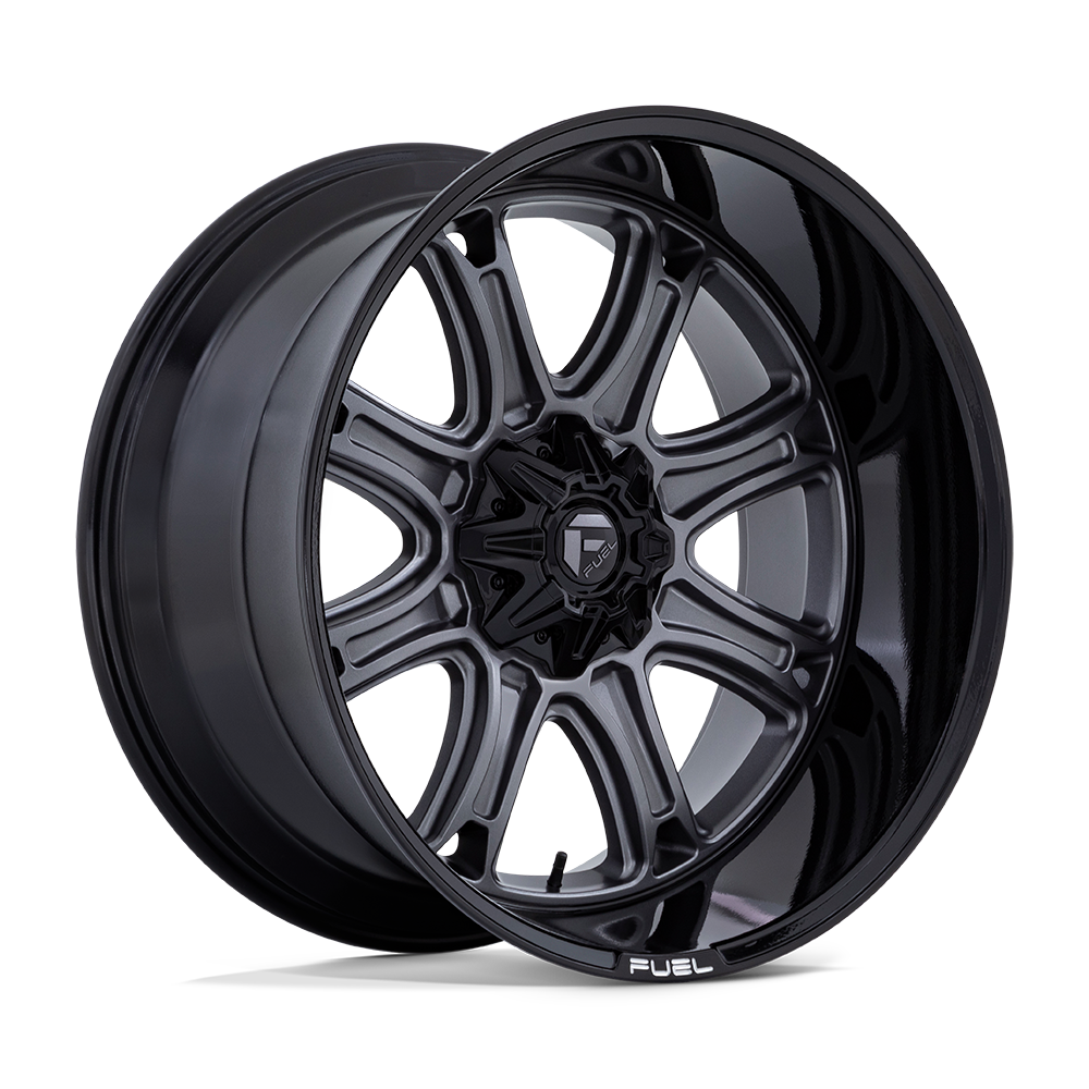 Fuel Off-Road Darkstar Matte Gunmetal w/ Black Lip wheel