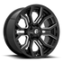 Fuel Off-Road Rage Gloss Black Milled wheel