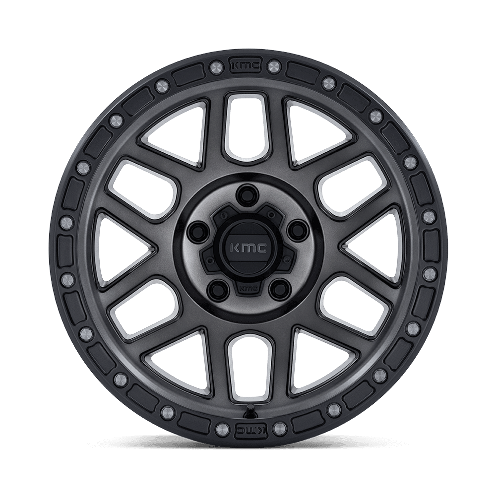 KMC KM544 Mesa Satin Black w/ Gray Tint wheel - view 3