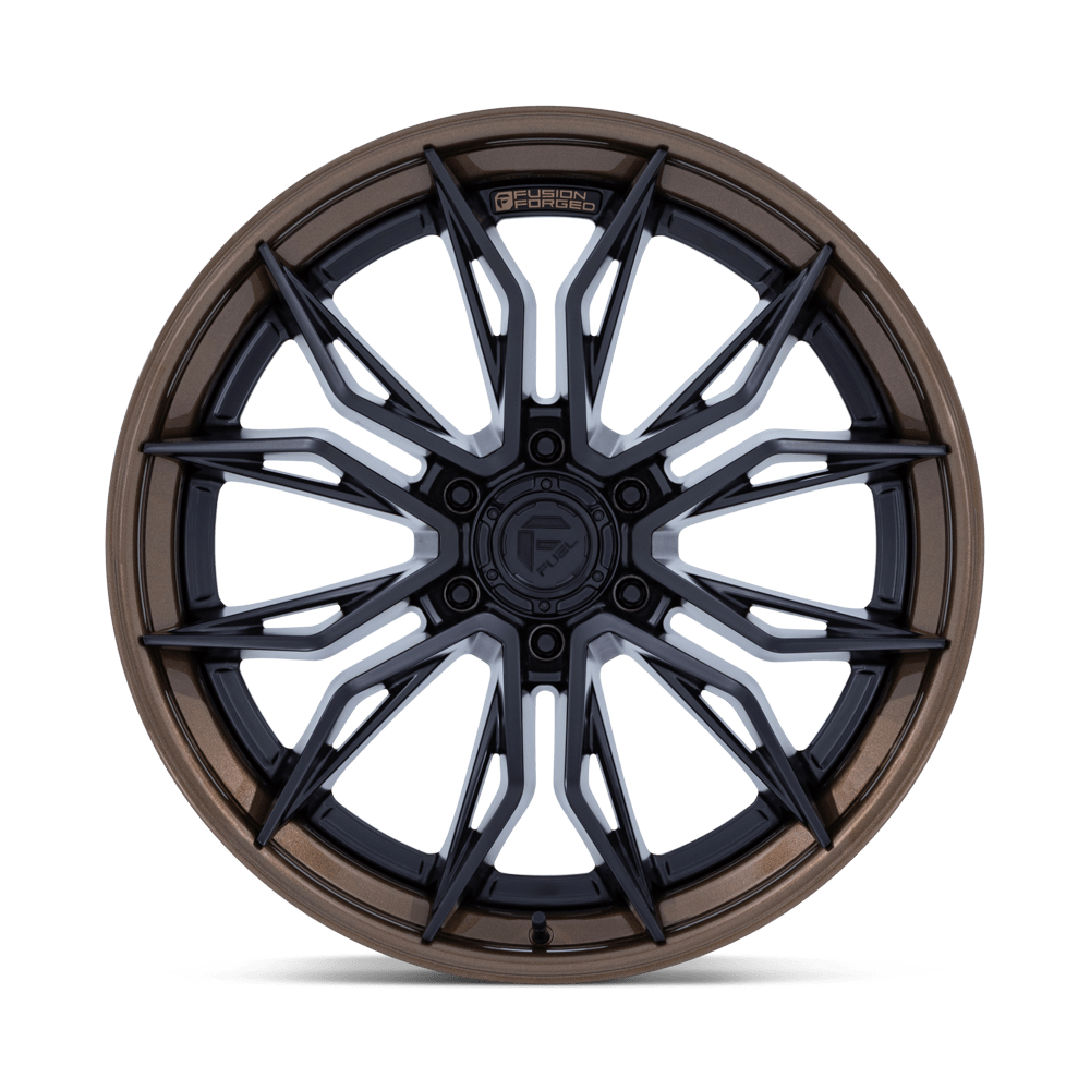 Fuel Off-Road Mutiny Matte Black w/ Gloss Bronze Lip wheel - view 3