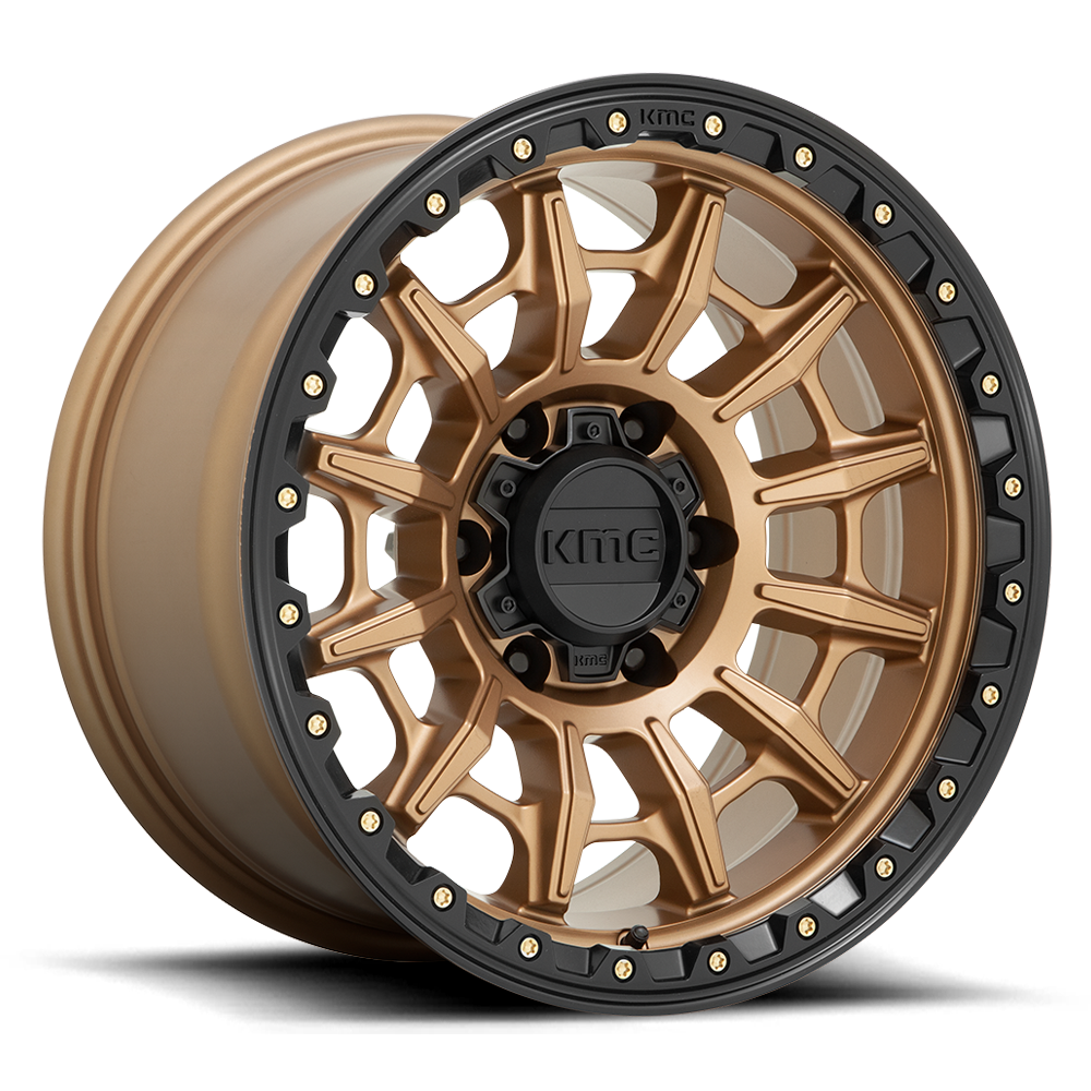 KMC KM547 Carnage Matte Bronze w/ Black Lip wheel