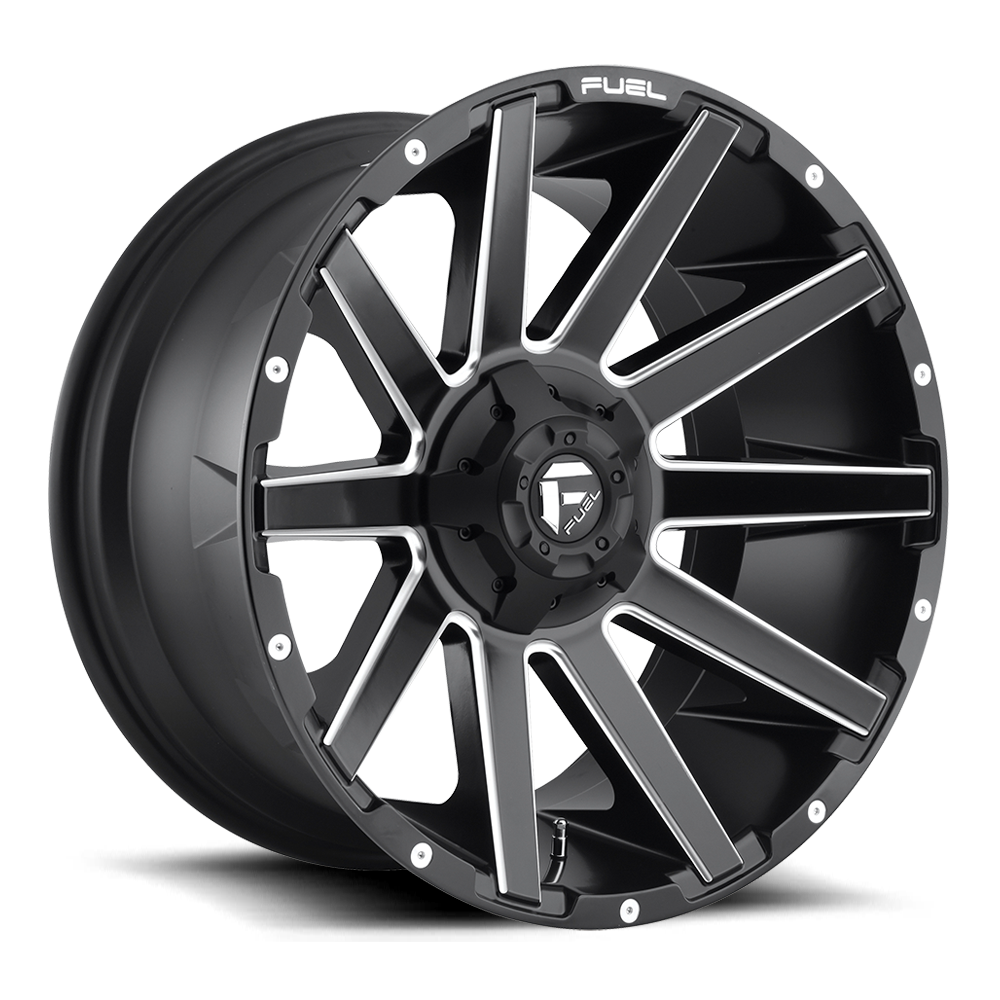Fuel Off-Road Contra Matte Black Milled wheel