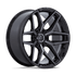 Fuel Off-Road Flux Gloss Black Brushed Face w/ Gray Double Dark Tint wheel
