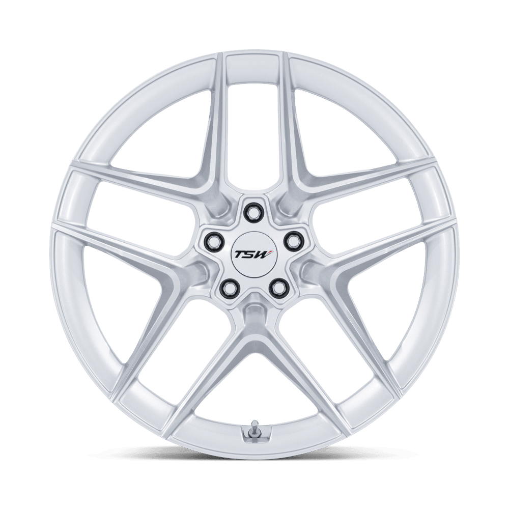 TSW Slipstream Gloss Silver w/ Machined Face wheel - view 3