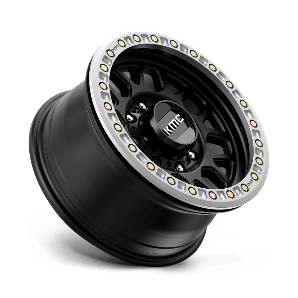 KMC KM234 Grenade Desert Beadlock Satin Black wheel - view 2
