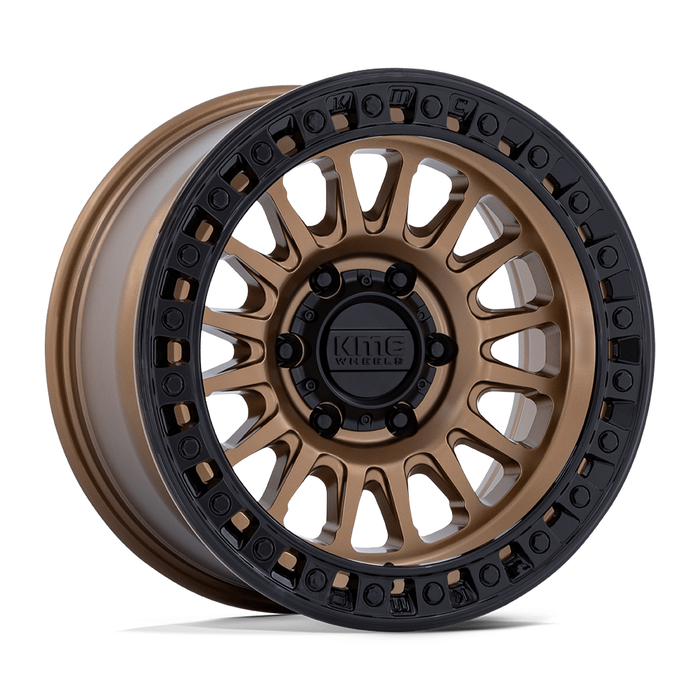 KMC KM552 IMS Matte Bronze w/ Gloss Black Lip wheel