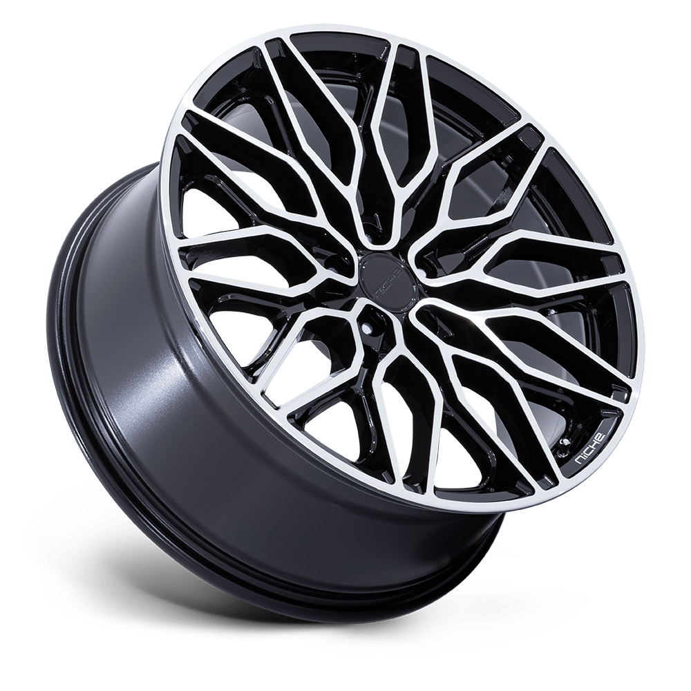 Niche Calabria 5 Gloss Black Machined wheel - view 2