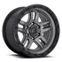 Fuel Off-Road Ammo Matte Gunmetal w/ Black Bead Ring wheel