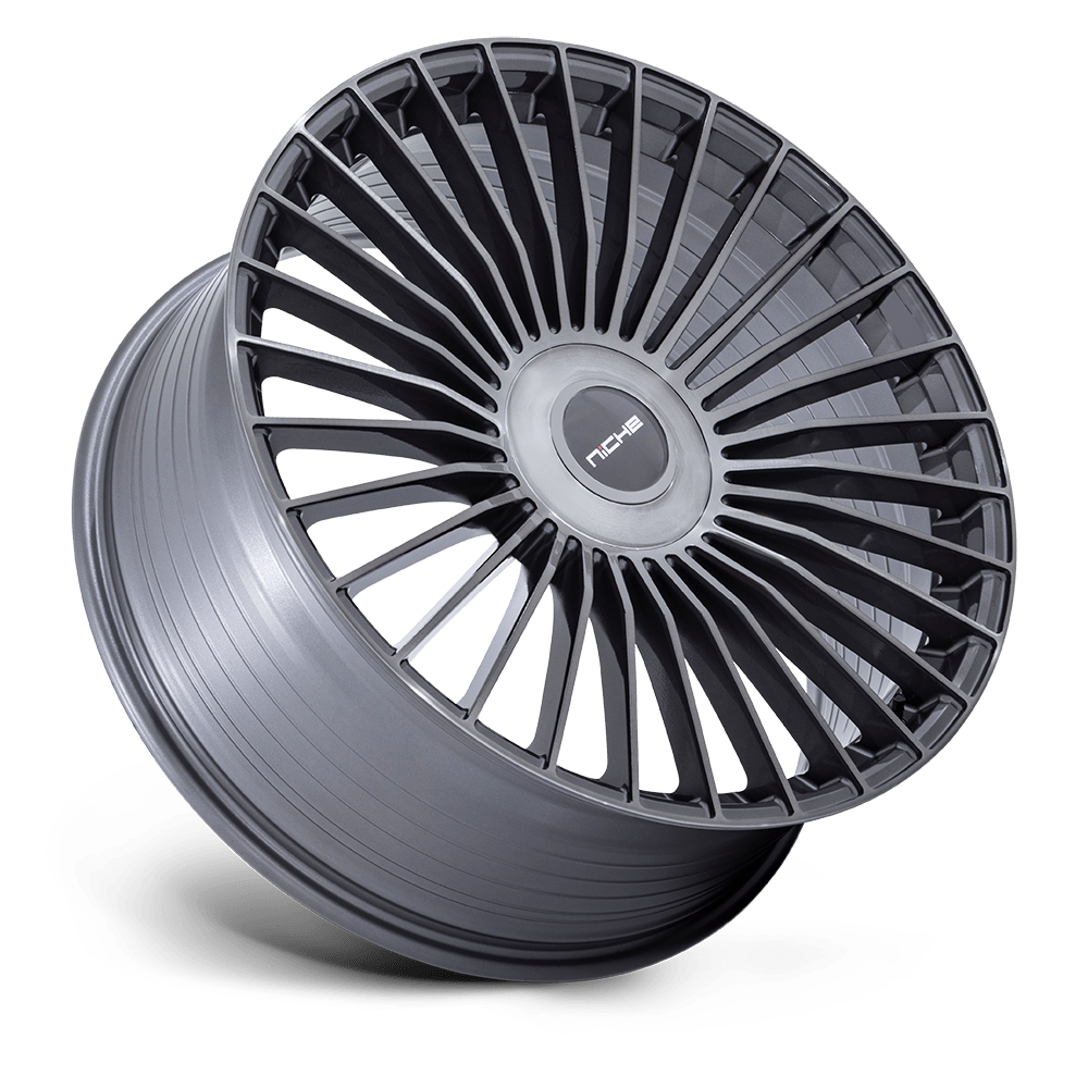 Niche Serene Gloss Titanium Brushed wheel - view 2