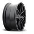 Niche Misano Matte Black wheel - view 3
