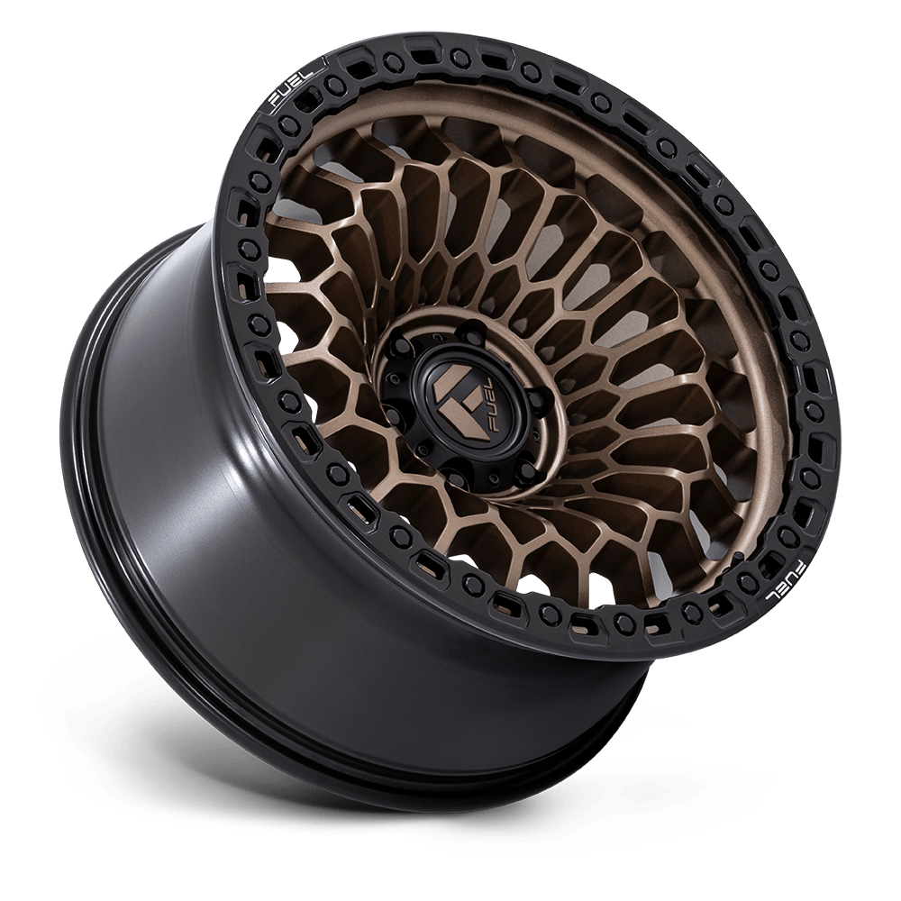 Fuel Off-Road Sinister Matte Bronze w/ Matte Black Lip wheel - view 2