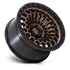 Fuel Off-Road Sinister Matte Bronze w/ Matte Black Lip wheel - view 2