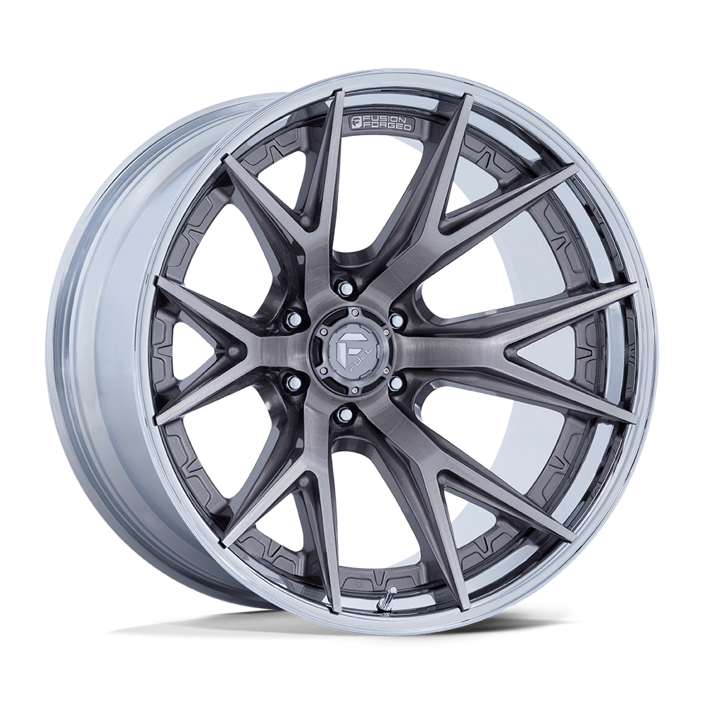 Fuel Off-Road Catalyst Platinum w/ Chrome Lip wheel