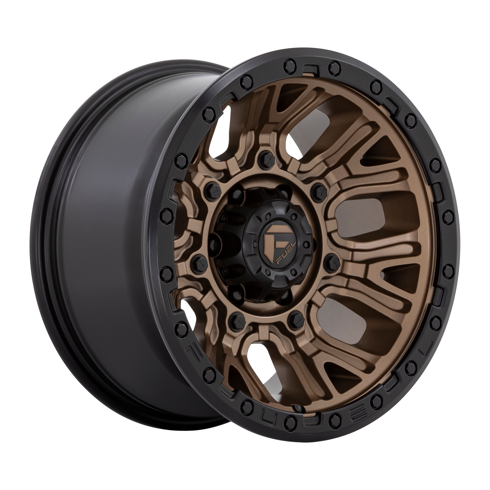 Fuel Off-Road Traction Matte Bronze w/ Black Ring wheel