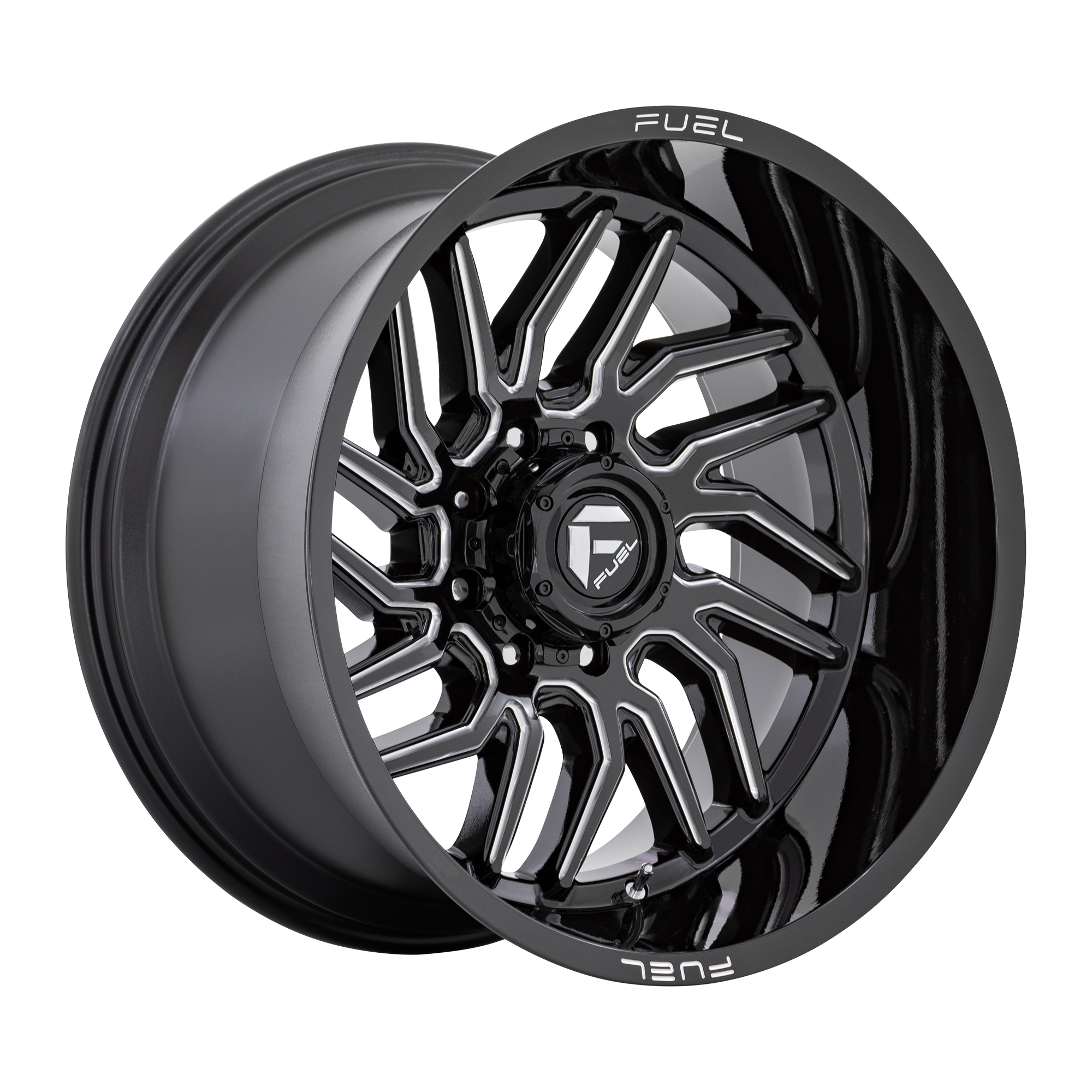 Fuel Off-Road Hurricane Gloss Black Milled wheel