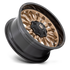 Fuel Off-Road Arc Platinum Bronze w/ Black Lip wheel - view 2