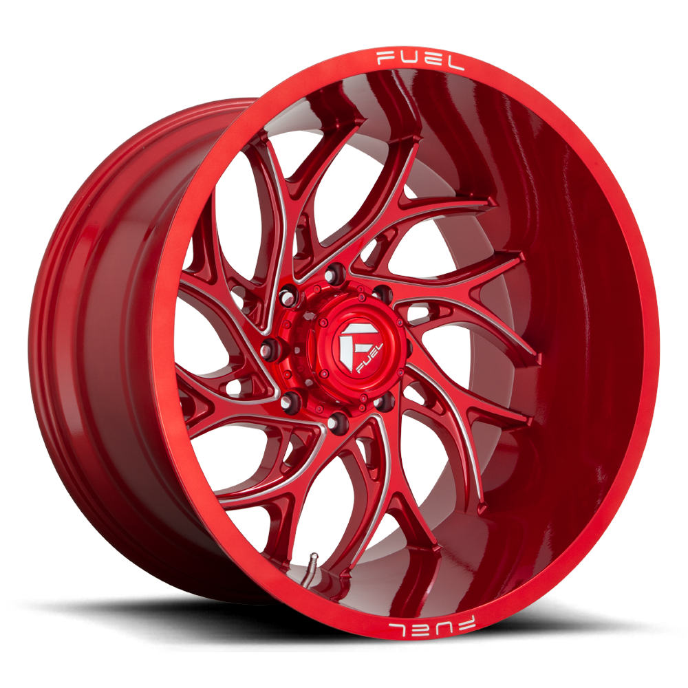 Fuel Off-Road Runner Candy Red Milled wheel