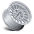 KMC KM733 Impact FFT Gloss Silver w/ Machined Face wheel - view 2