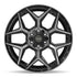 4Play 4P06 Brushed Black wheel front view
