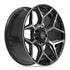 4Play 4P06 Brushed Black wheel angled view