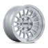 KMC KM733 Impact FFT Gloss Silver w/ Machined Face wheel