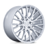 Rotiform LSE Gloss Silver w/ Machined Face wheel