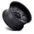 Fuel Off-Road Darkstar Matte Gunmetal w/ Black Lip wheel - view 2