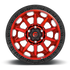 Fuel Off-Road Covert Candy Red w/ Black Bead Ring wheel - view 3