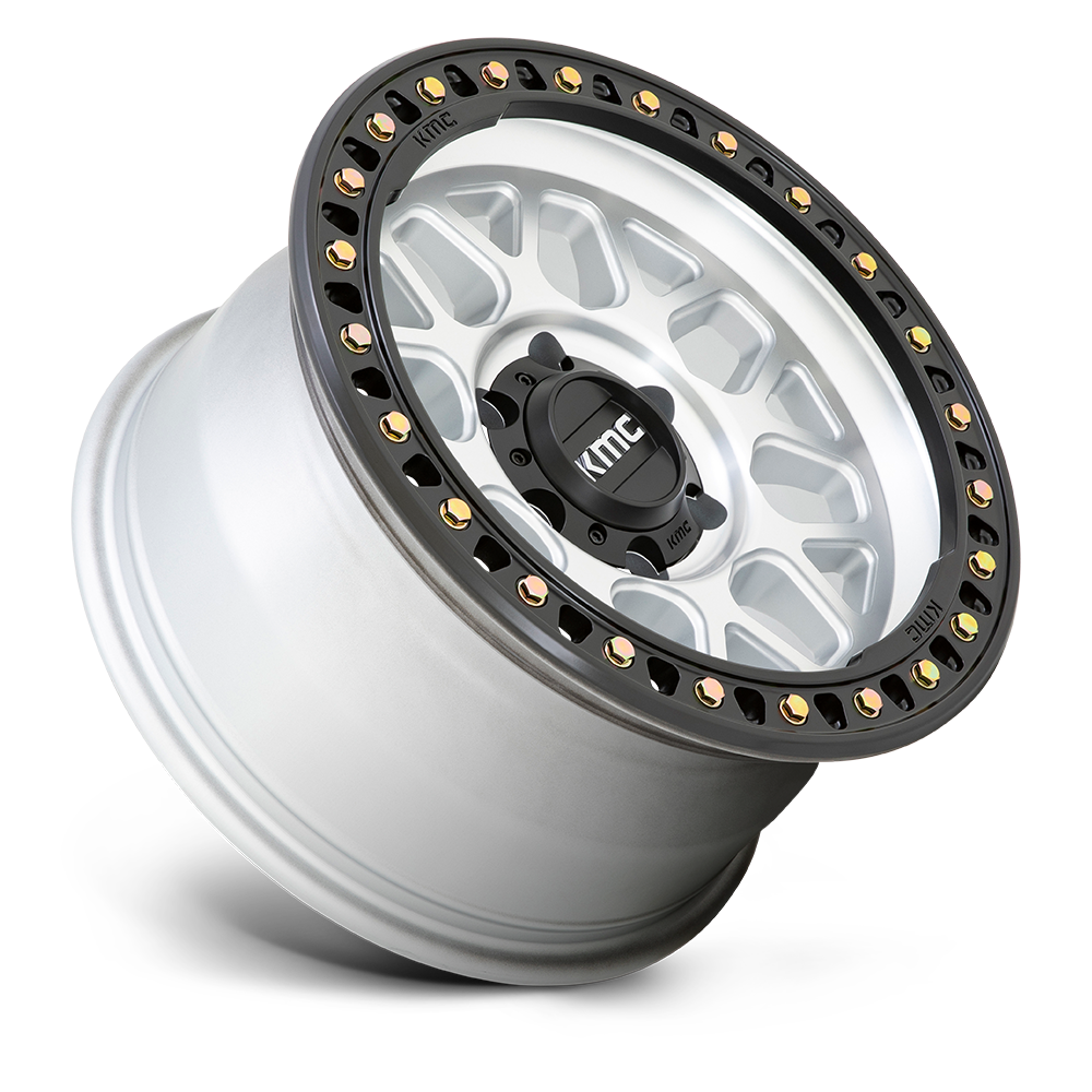 KMC KM549 GRS Machined w/ Satin Black Lip wheel - view 2