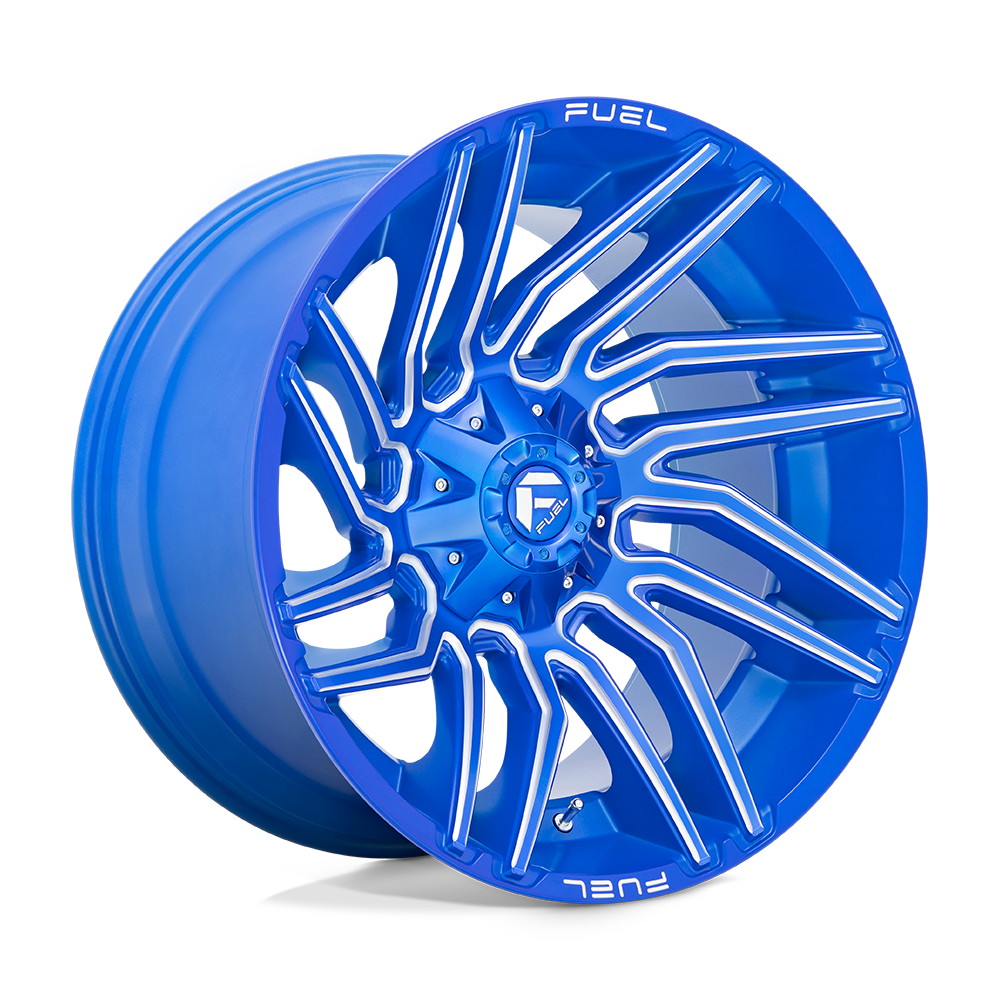 Fuel Off-Road Typhoon Anodized Blue Milled wheel