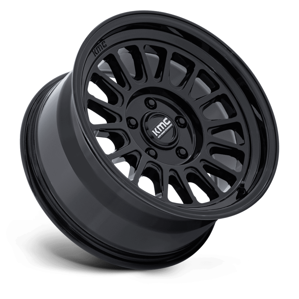 KMC KM733 Impact FFT Gloss Black wheel - view 2