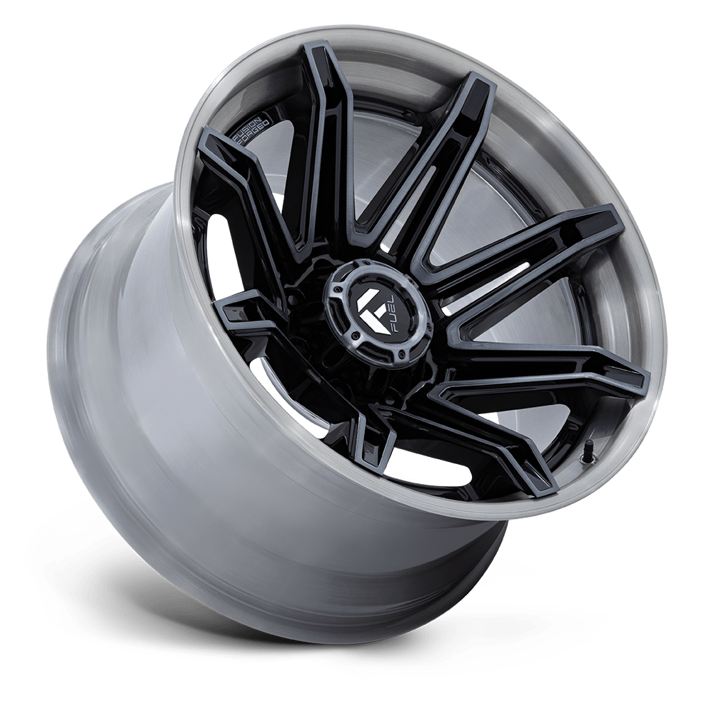 Fuel Off-Road Brawl Gloss Black Brushed Dark Tint wheel - view 2
