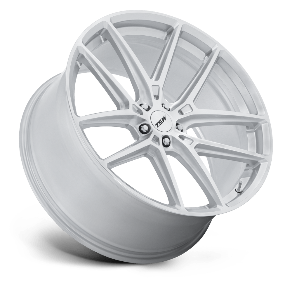 TSW Imola Gloss Silver w/ Machined Face wheel - view 2
