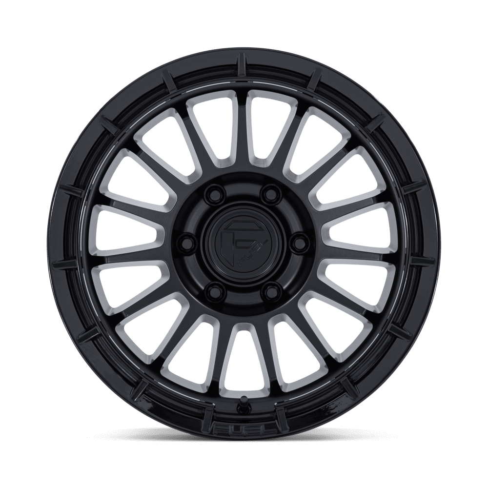 Fuel Off-Road Ascend Matte Black w/ Gloss Black Lip wheel - view 3