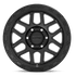 KMC KM544 Mesa Satin Black w/ Gloss Black Lip wheel - view 3