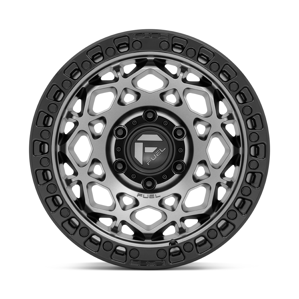 Fuel Off-Road Unit Gunmetal w/ Matte Black Ring wheel - view 3