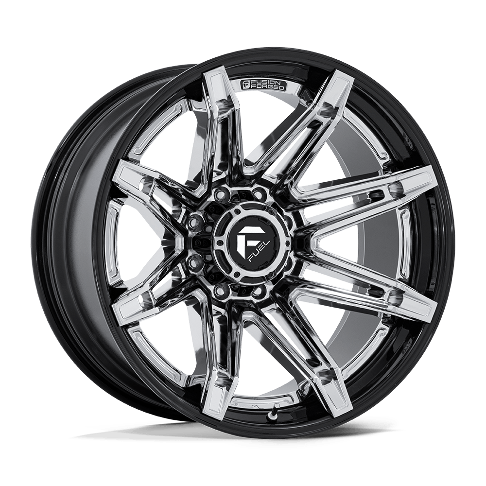 Fuel Off-Road Brawl Chrome w/ Gloss Black Lip wheel