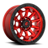 Fuel Off-Road Covert Candy Red w/ Black Bead Ring wheel