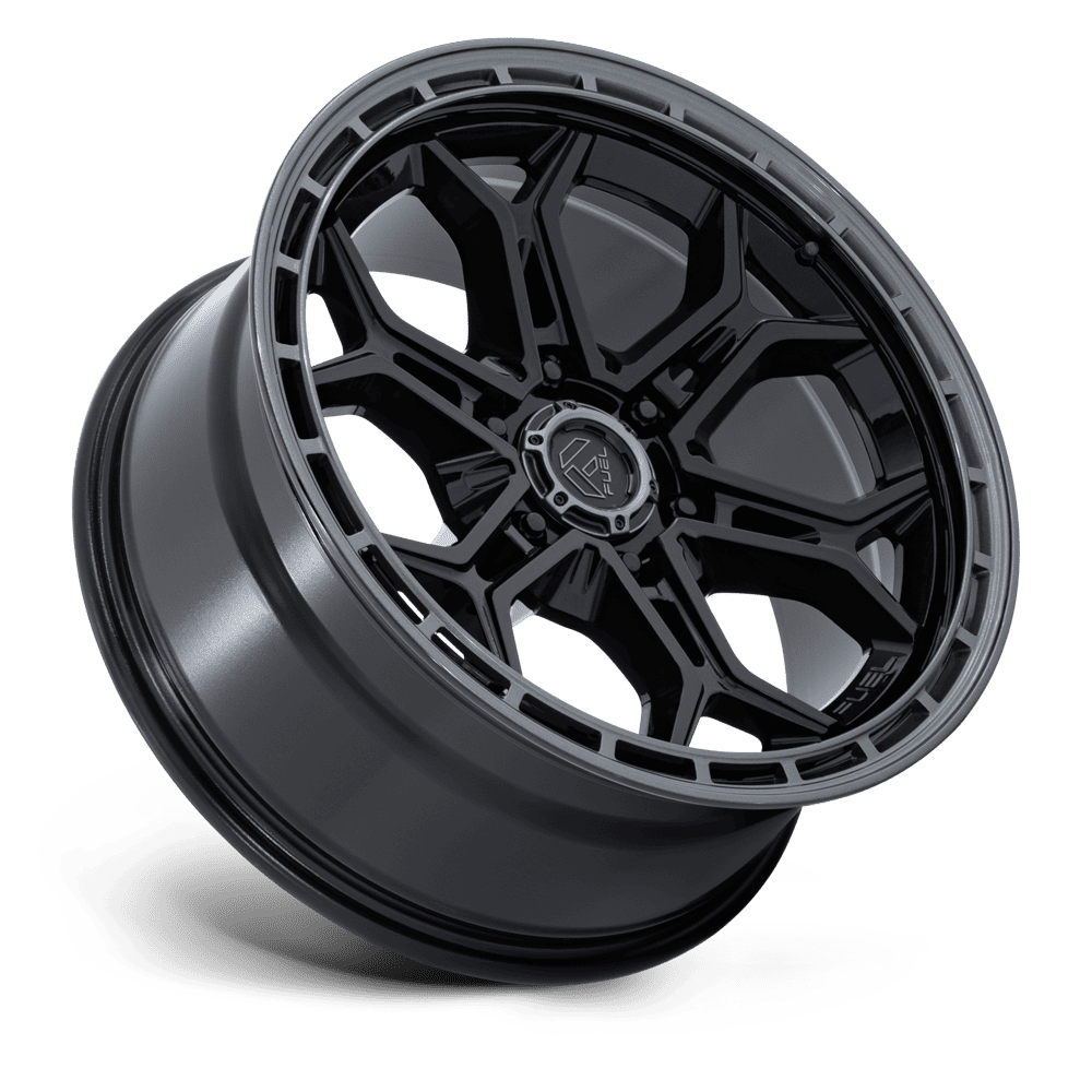 Fuel Off-Road Heathen Gloss Black w/ Gunmetal Lip wheel - view 2