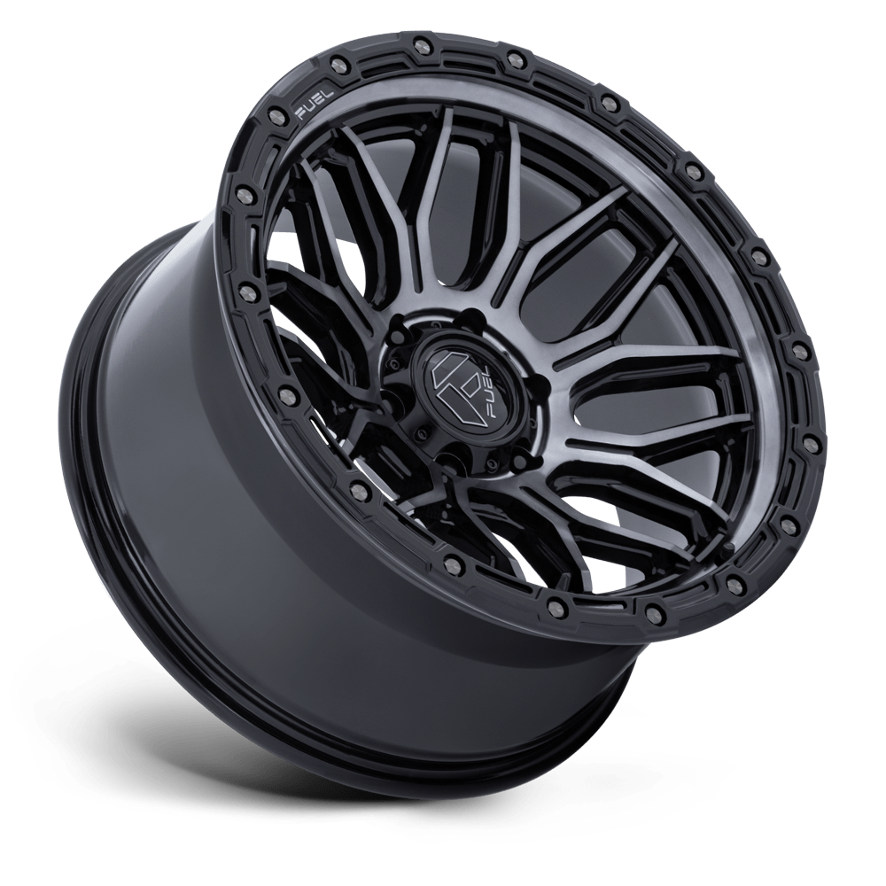 Fuel Off-Road Surge Gloss Black Machined w/ Gray Tinted Clear wheel - view 2