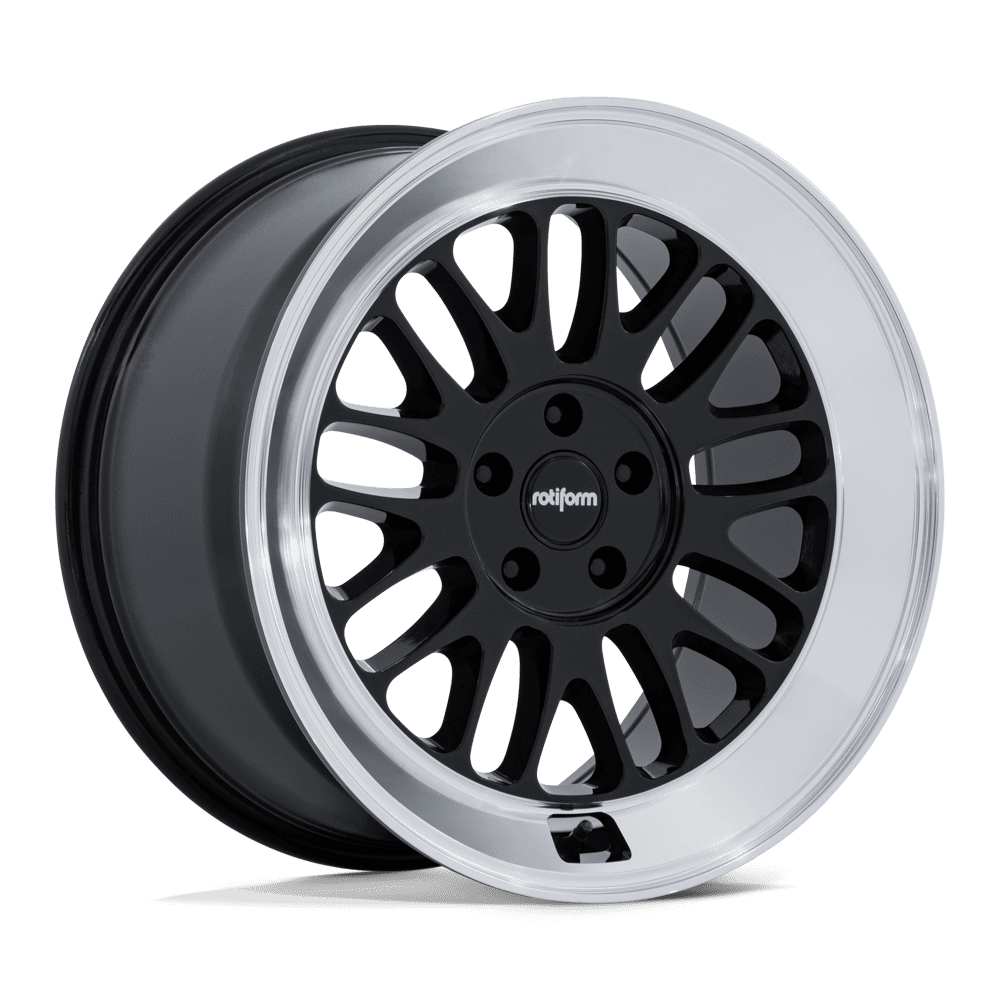 Rotiform SCP Gloss Black w/ Diamond Cut Lip wheel