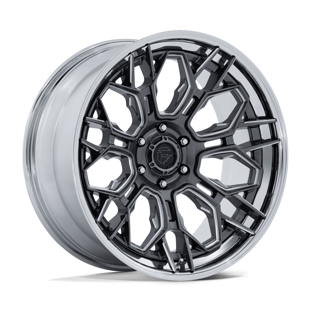 Fuel Off-Road Hive Gloss Gunmetal w/ Chrome Lip wheel