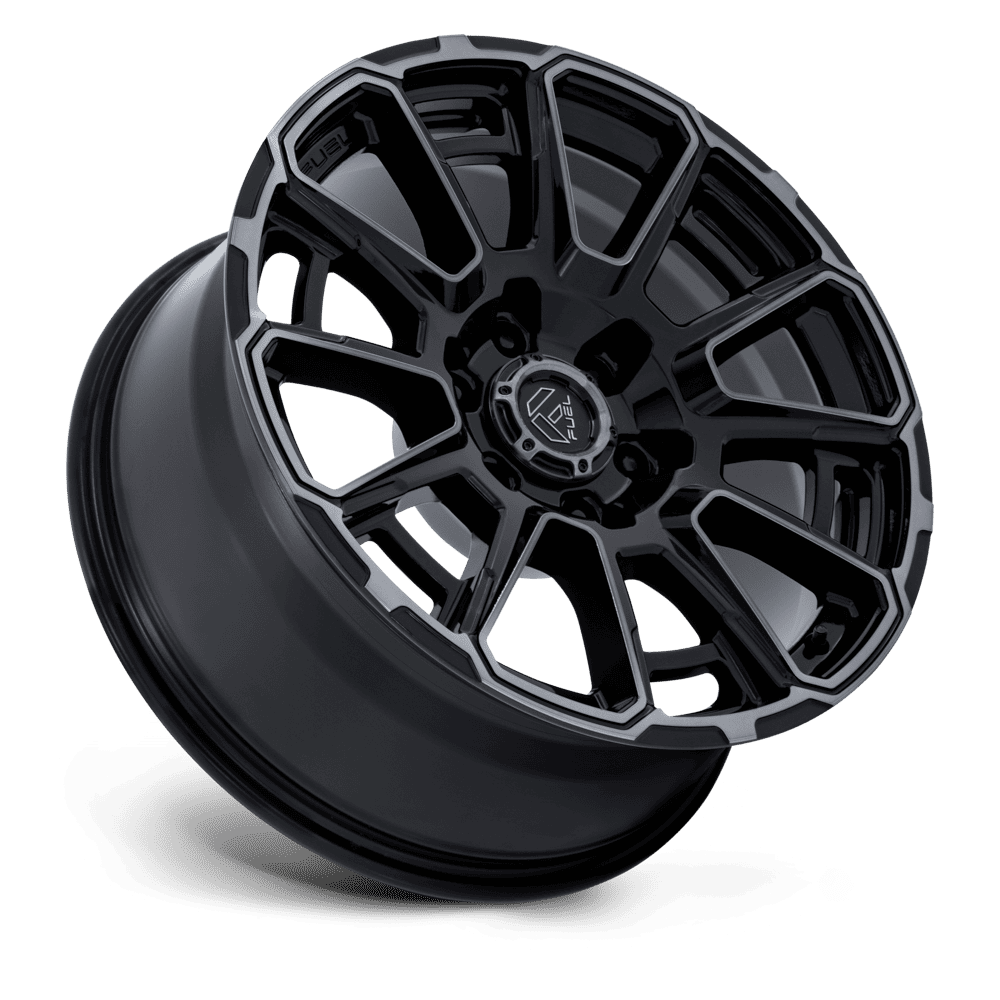 Fuel Off-Road Foxhound Gloss Black w/ Dark Tinted Clear wheel - view 2