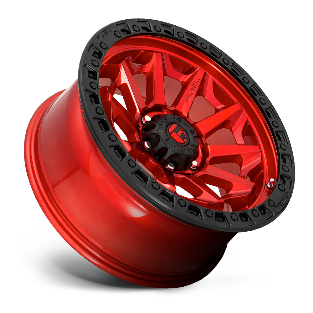 Fuel Off-Road Covert Candy Red w/ Black Bead Ring wheel - view 2