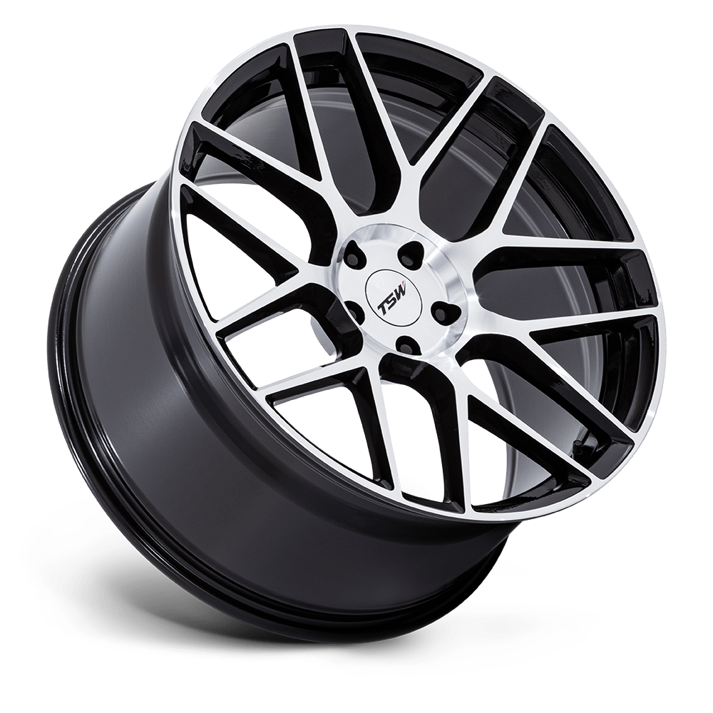 TSW Lasarthe Gloss Black Machined wheel - view 2