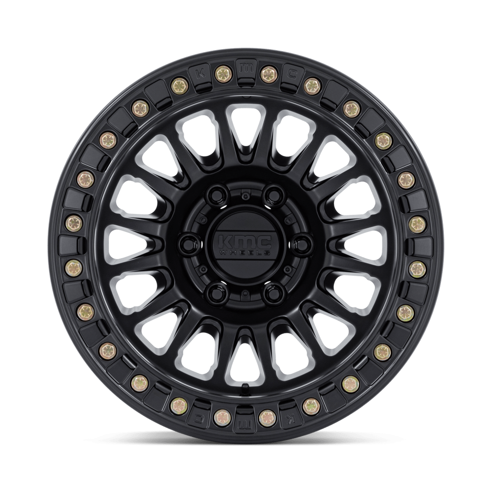 KMC KM239 Impact Beadlock Matte Black wheel - view 3