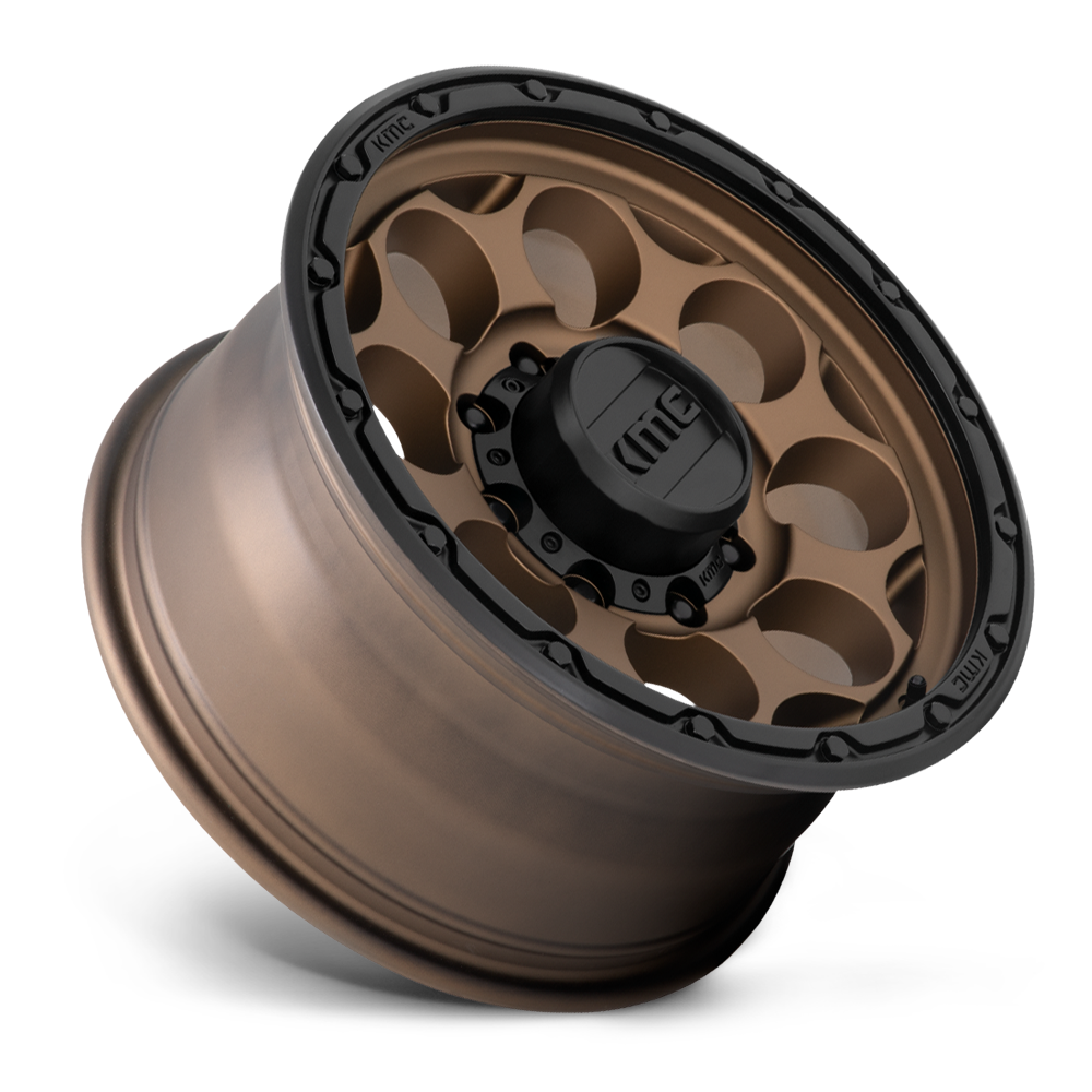 KMC KM541 Dirty Harry Matte Bronze w/ Black Lip wheel - view 3