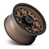 KMC KM541 Dirty Harry Matte Bronze w/ Black Lip wheel - view 3