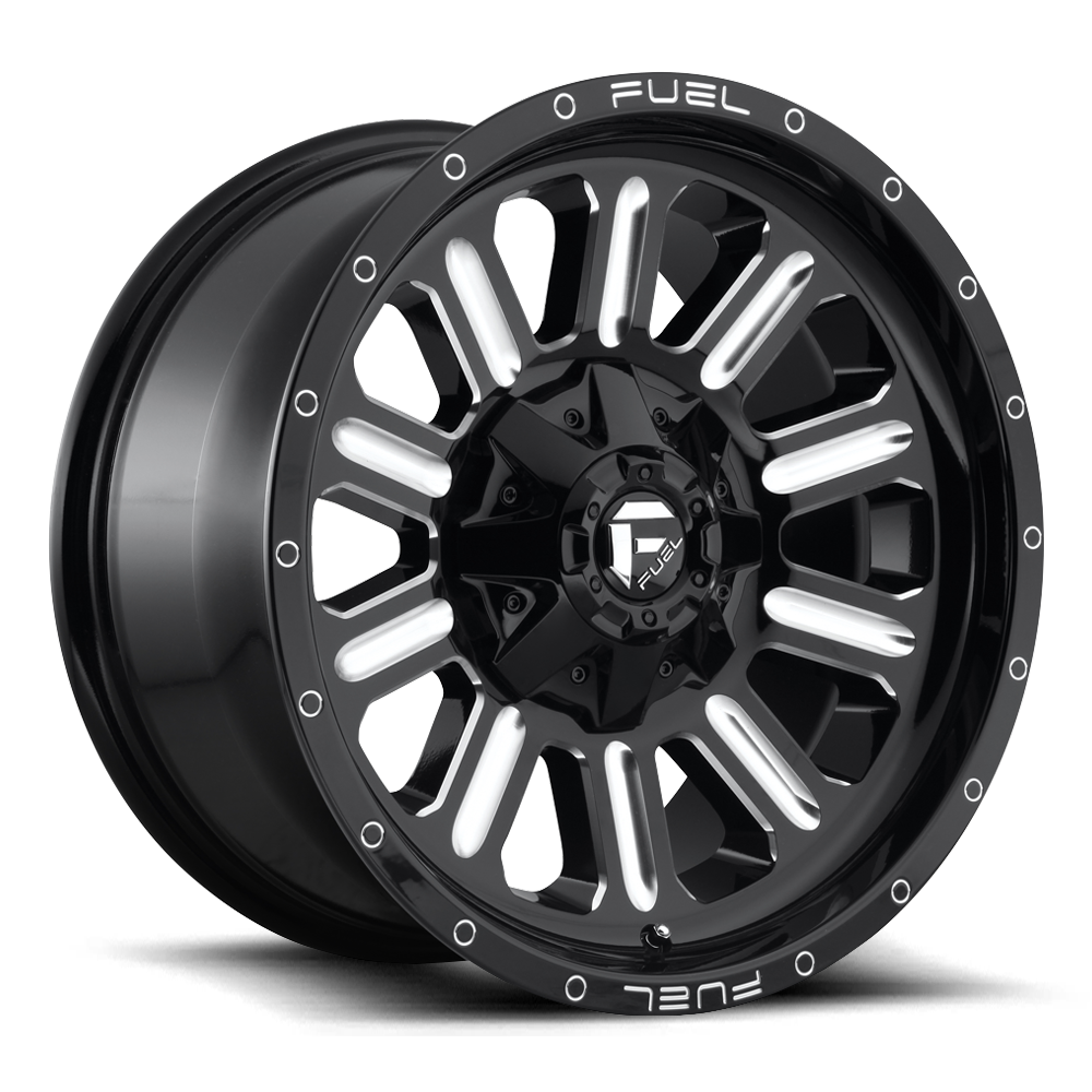 Fuel Off-Road Hardline Gloss Black Milled wheel